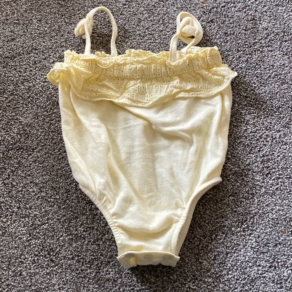 🧡 Buy 1 Get 2 Free! Pale Yellow Summer Bodysuit
